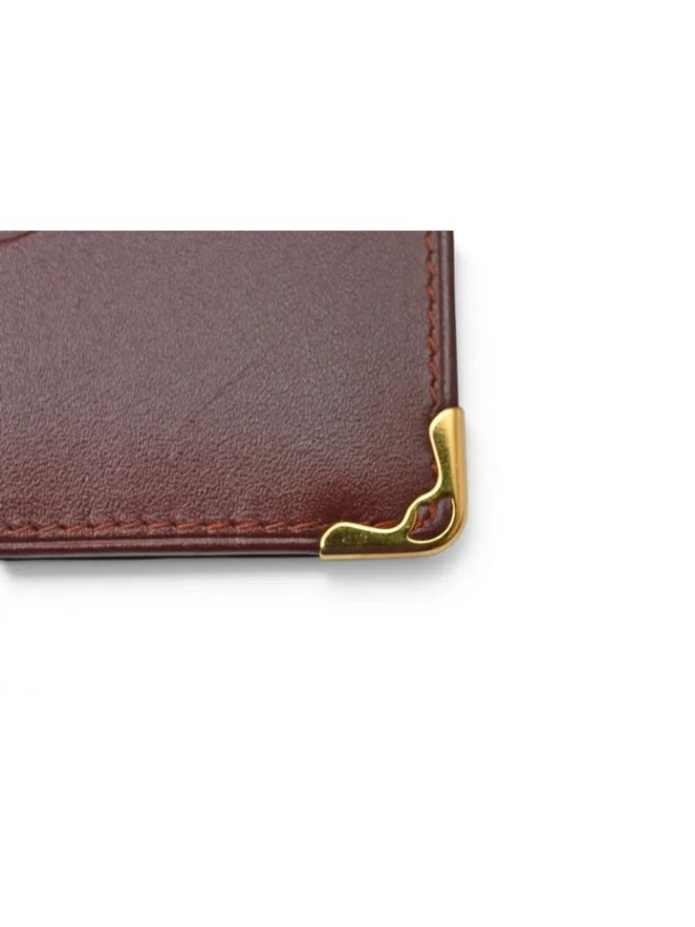 Cartier Fold Wallet Bifold Vintage Must de Cartier Bordeaux